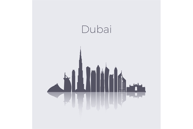 dubai-city-modern-buildings-silhouette-vector-skyline-uae-emirates-la