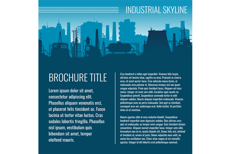 industrial-vector-business-template-design-with-factory-silhouette-and