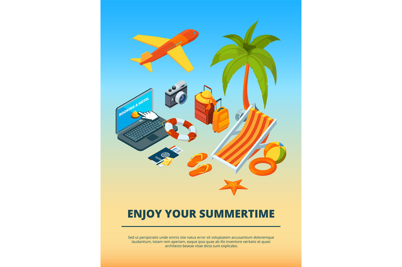 travel-background-summer-time-various-objects