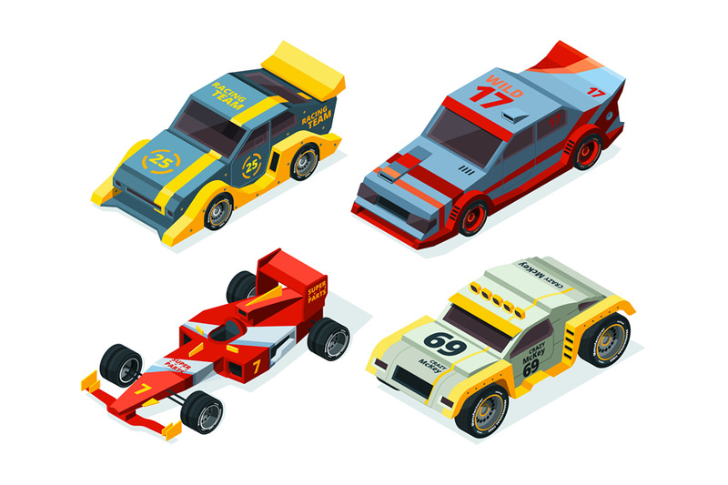 race-car-set-3d-racing-cars-isometric-sport-pictures