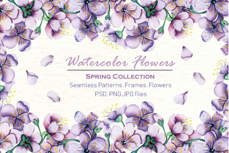 watercolor-flowers-spring-collection