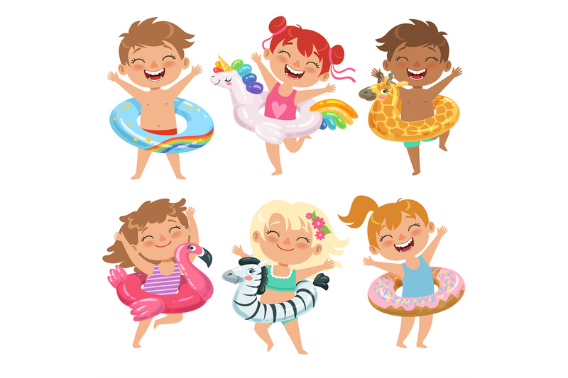 happy-childrens-dressed-in-rubber-circles-playing-games-in-water-park