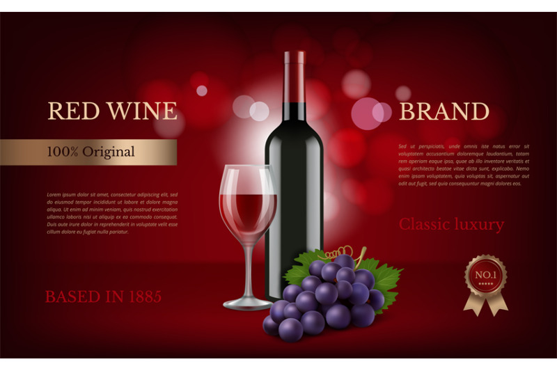 wine-poster-advertising-realistic-pictures-of-grapes-and-wine