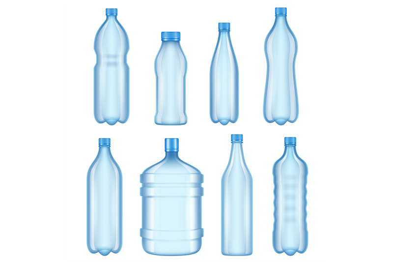 transparent-plastic-bottles-vector-illustrations-of-bottles-for-water