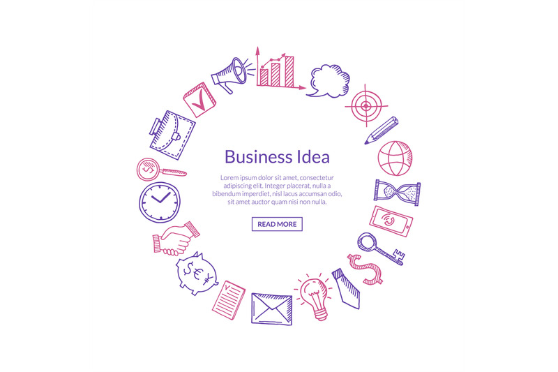 vector-business-icons-in-circle