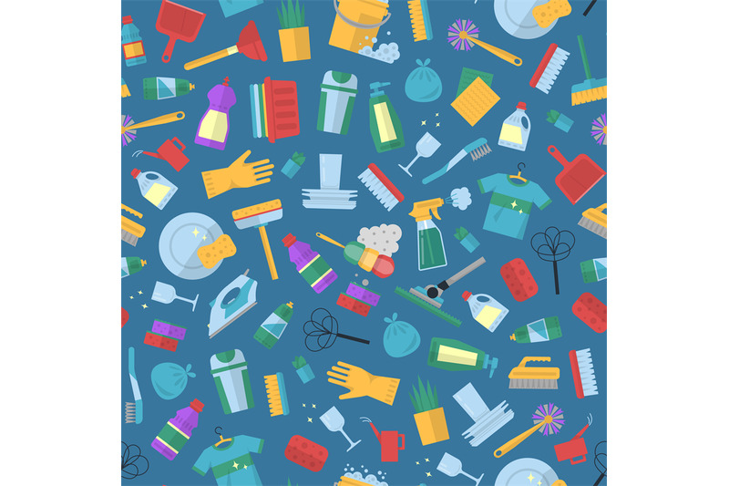 vector-cleaning-flat-icons-illustration