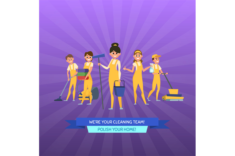 vector-cleaning-service-cartoon-men-and-women-with-cleaning-equipment