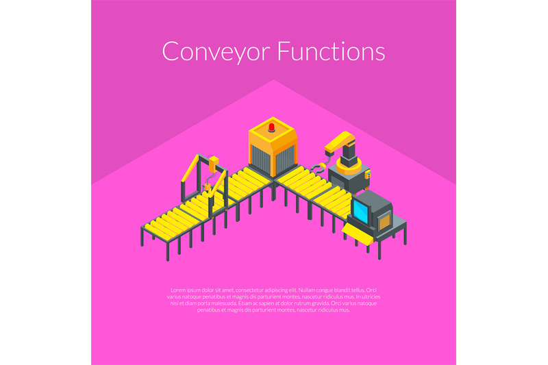 vector-isometric-conveyor-elements-concept-illustration