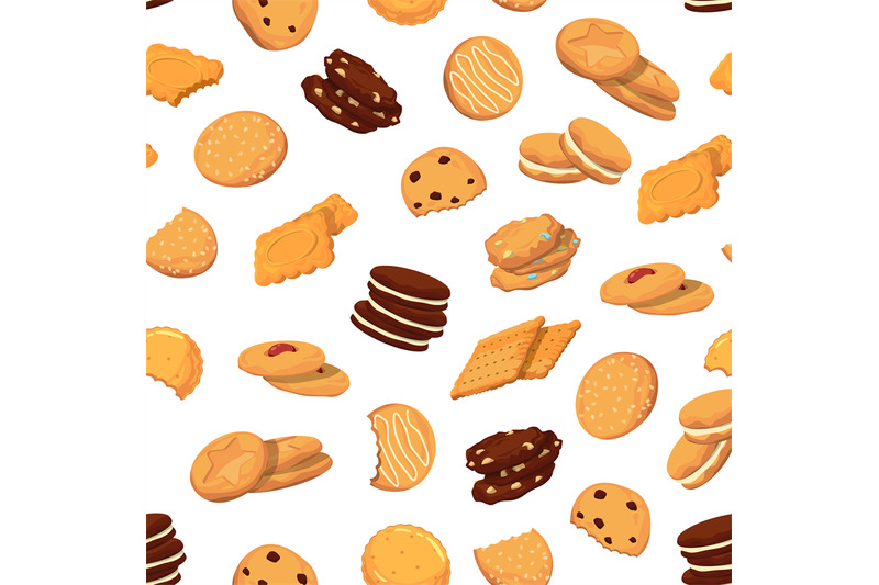 vector-pattern-or-background-illustration-with-cartoon-cookies