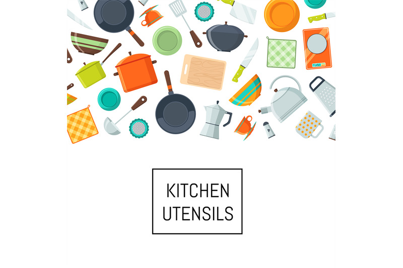 vector-kitchen-utensils-flat-icons
