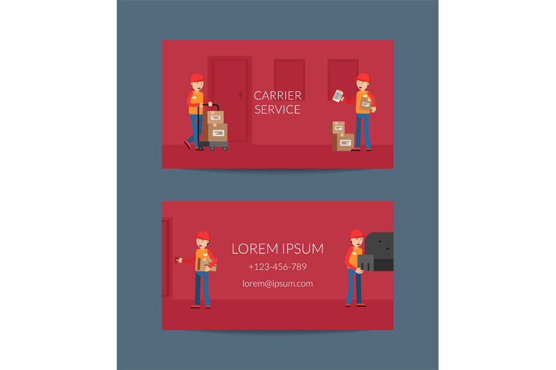 vector-delivery-flat-elements-business-card-template-for-delivery-service-company-illustration