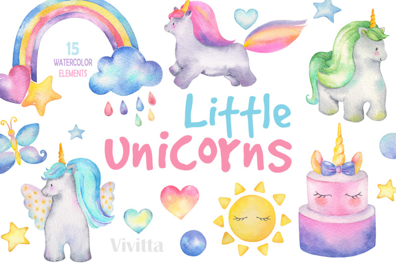 little-unicorns-watercolor-set