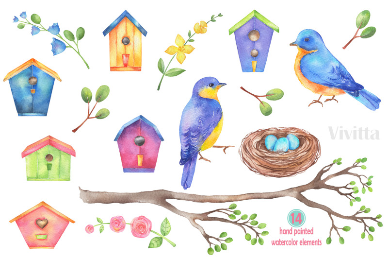 watercolor-spring-birdy-clipart-set
