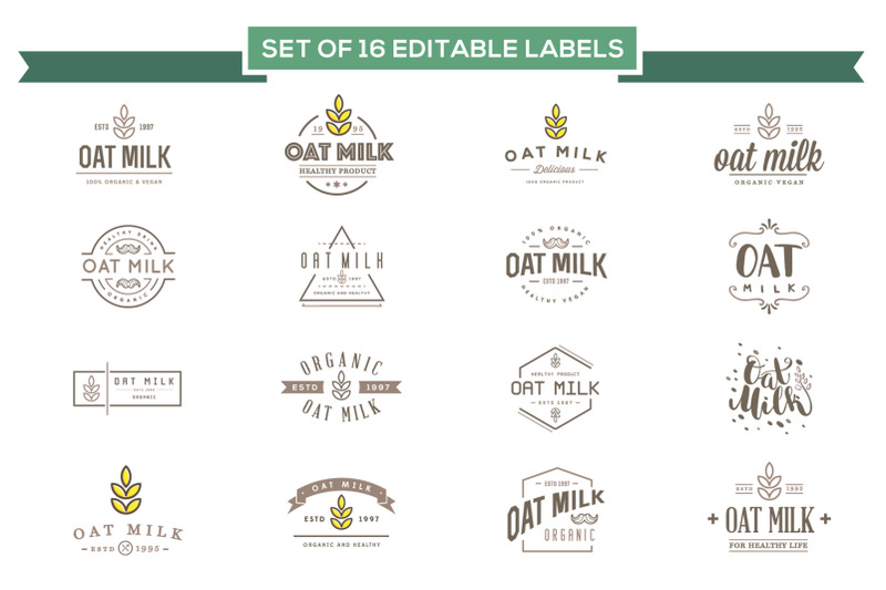 Awesome Oat Milk Product Designs By Ckybe S Store Thehungryjpeg Com