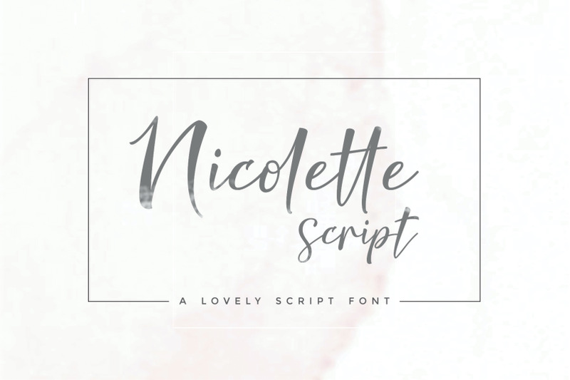 nicolette-script