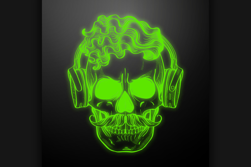 angry-skull-with-cirly-hairstyle