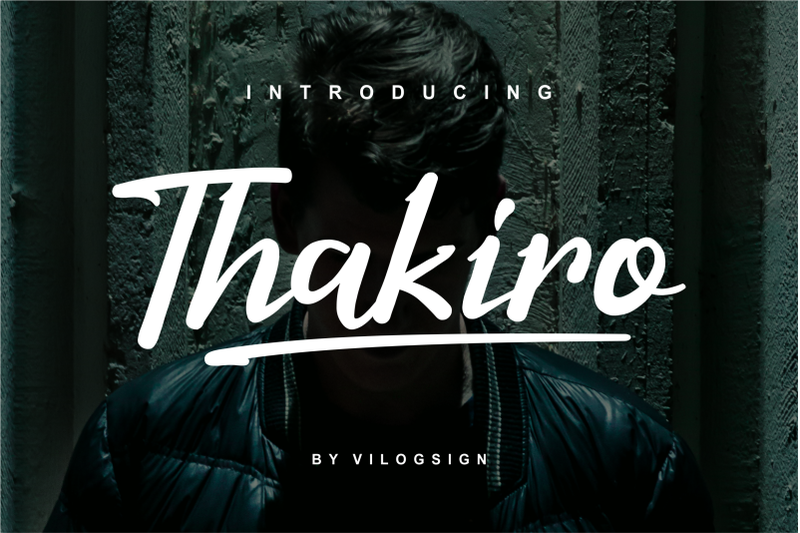 thakiro-modern-script-font