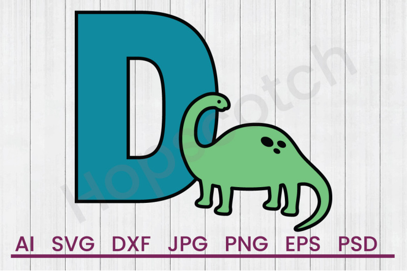 D For Dinosaur - SVG File, DXF File Easy Edited