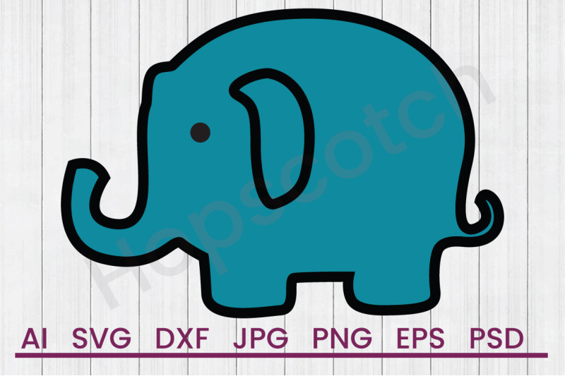 elephant-svg-file-dxf-file