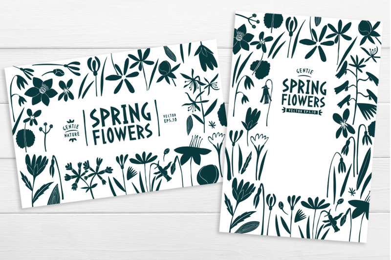 spring-flowers-vector-collection