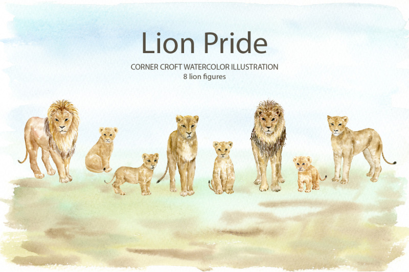 waterolor-lion-family-clipart