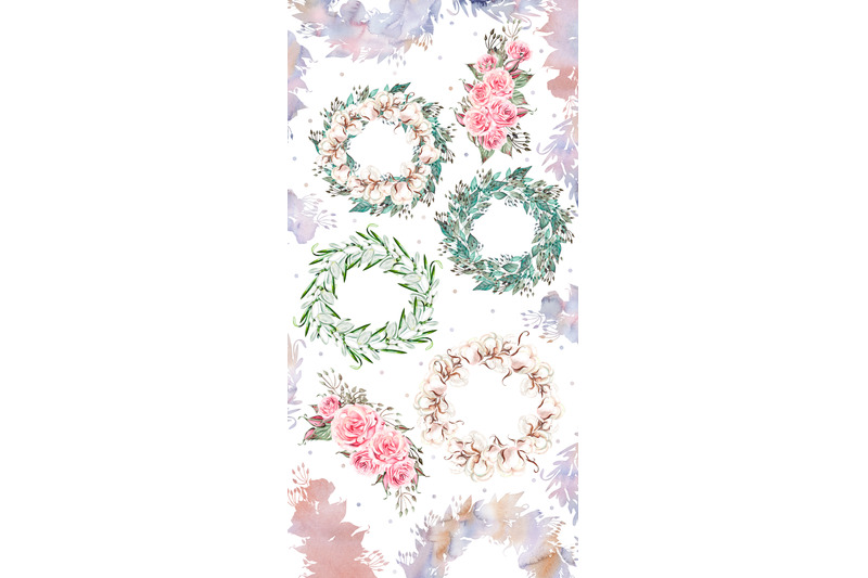 watercolor-wreath-amp-bouquet
