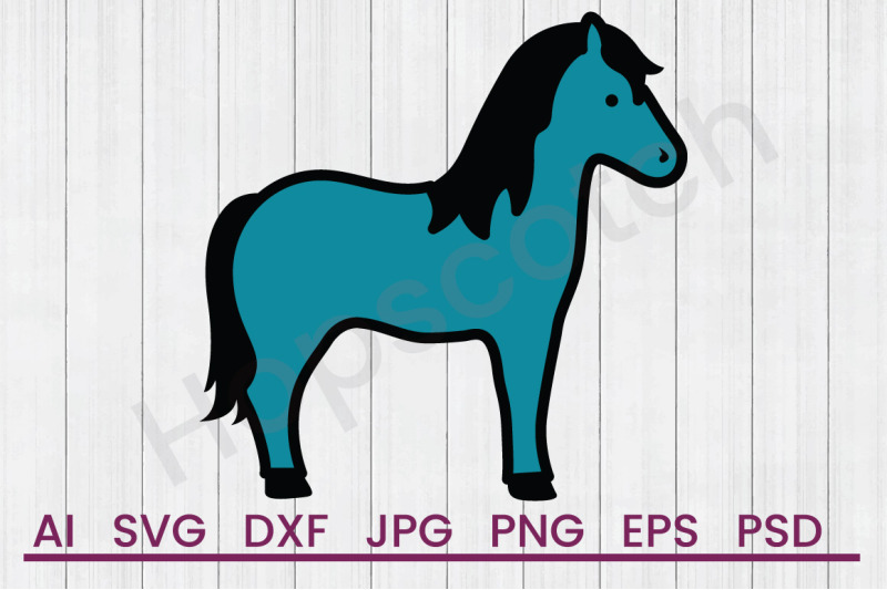 horse-svg-file-dxf-file