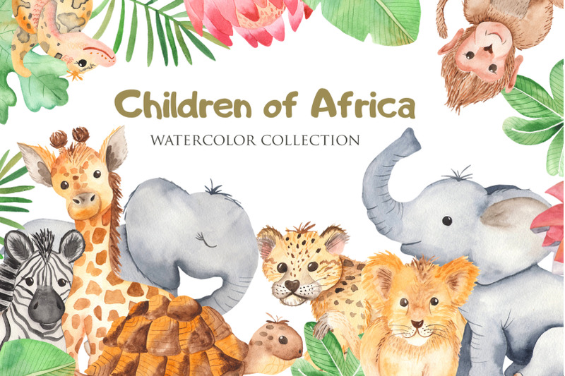cute-african-animals-watercolor-clipart