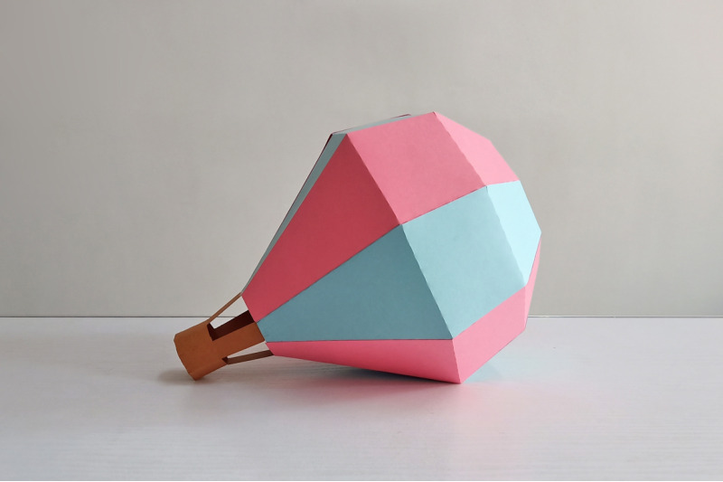 Download Diy Hot Air Balloon 3d Papercraft By Paper Amaze Thehungryjpeg Com