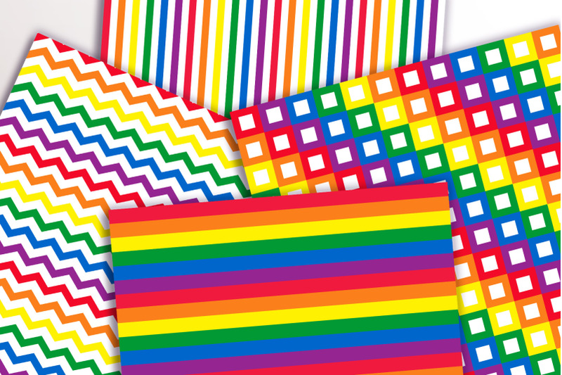 rainbow-digital-papers-rainbow-patterns