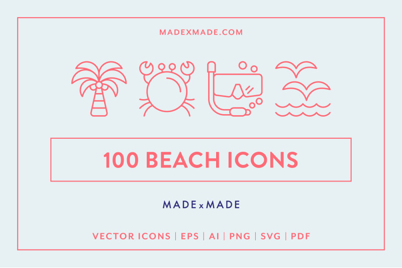 line-icons-beach