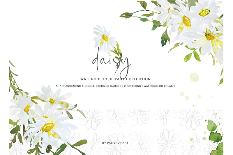 watercolor-daisy-clip-art-hand-painted-daisy-clipart-daisy-bouquet