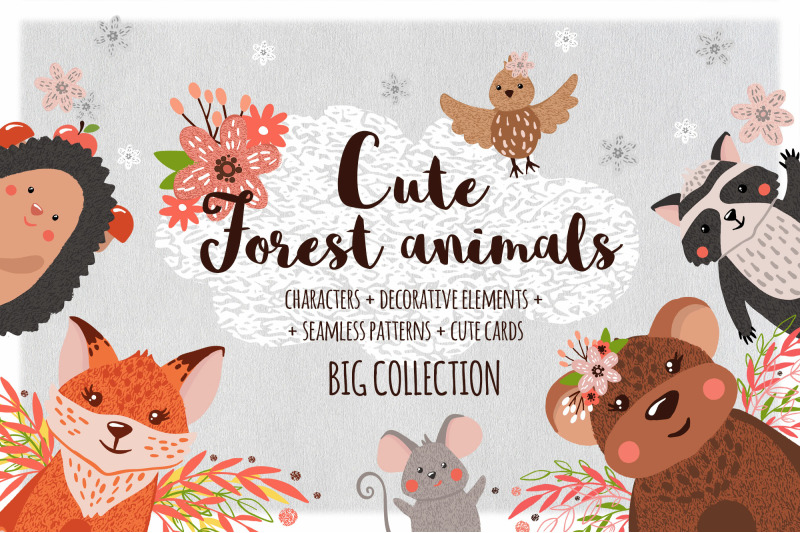 cute-forest-animals-collection