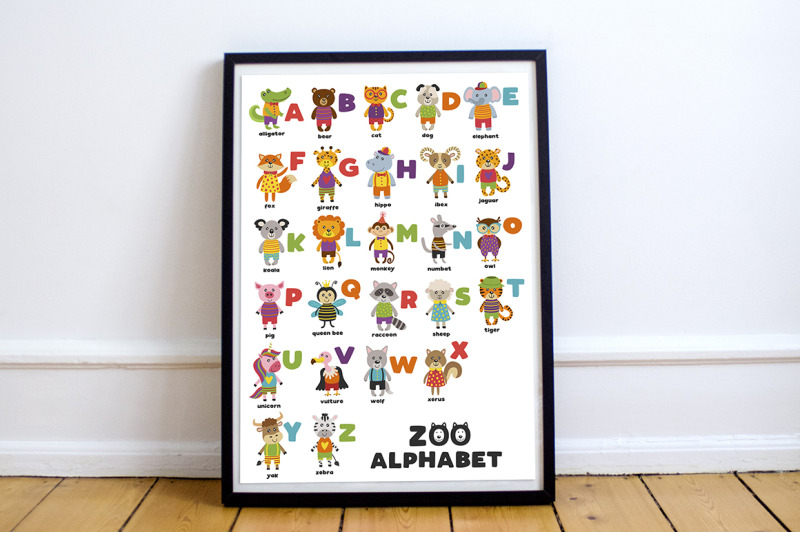 alphabet-with-cute-animals