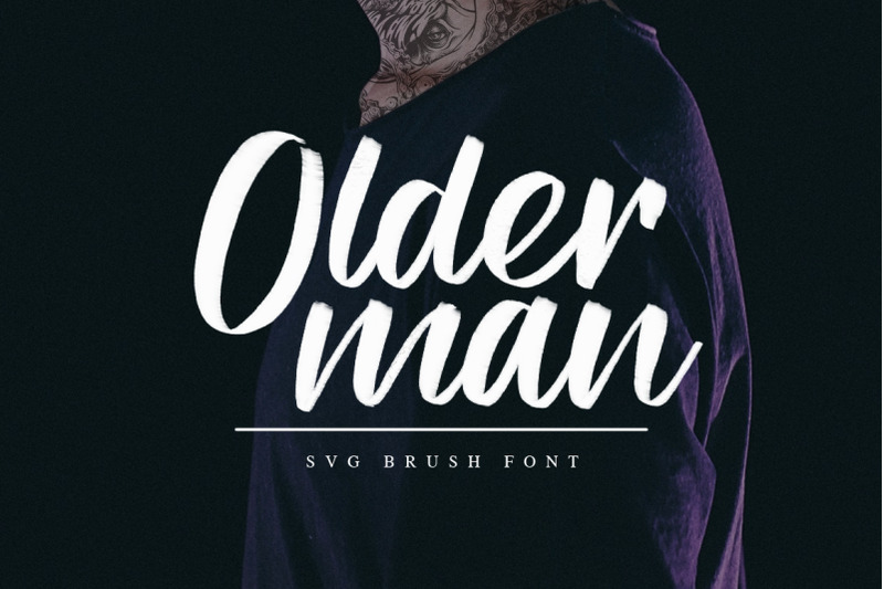 olderman-svg-brush-font