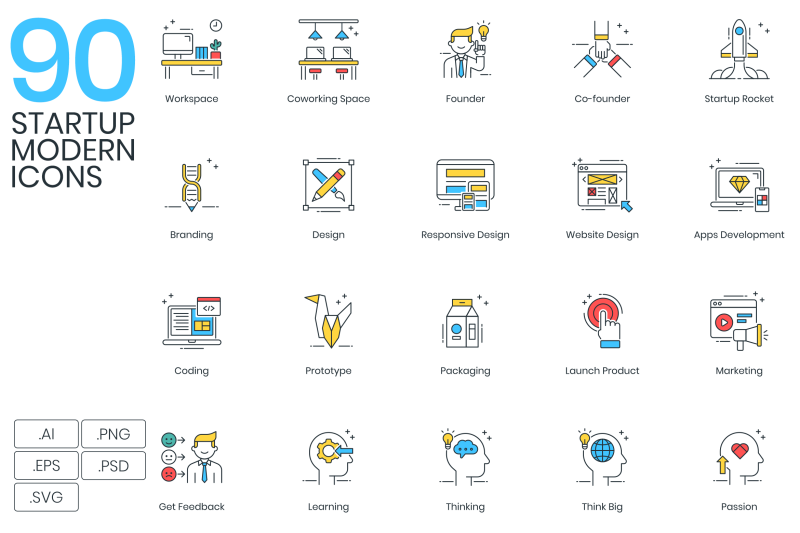 90-startup-icons