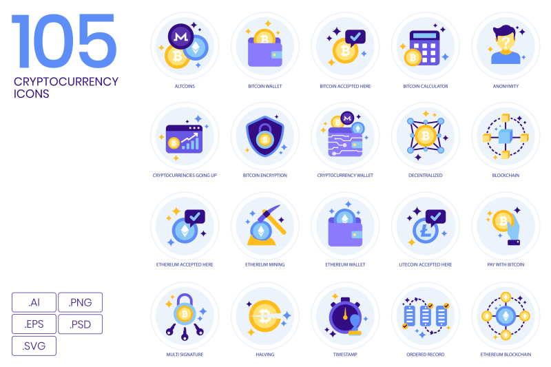 105-cryptocurrency-icons