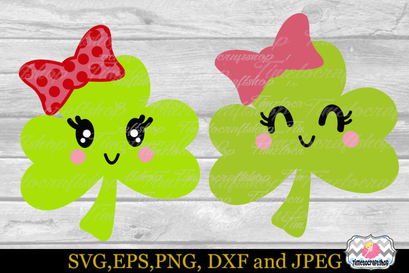 svg-dxf-eps-amp-png-st-patrick-039-s-day-shamrock-clover-bow-girl