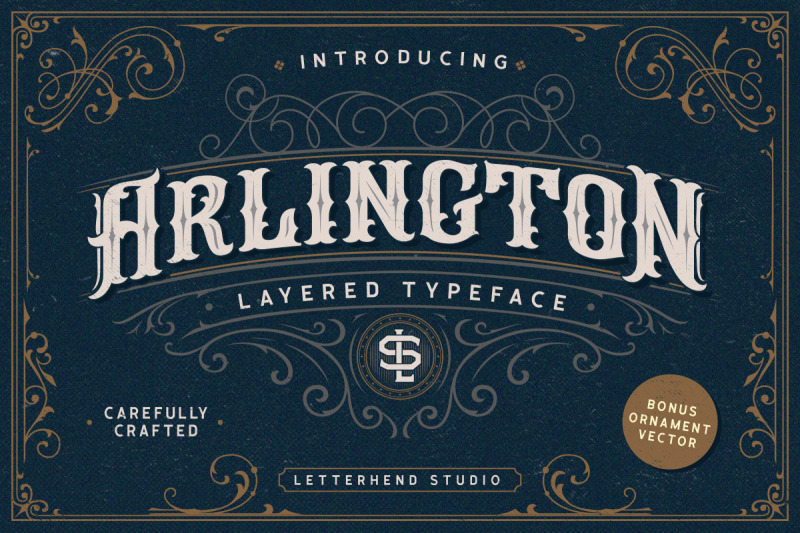 arlington-layered-font-amp-ornaments