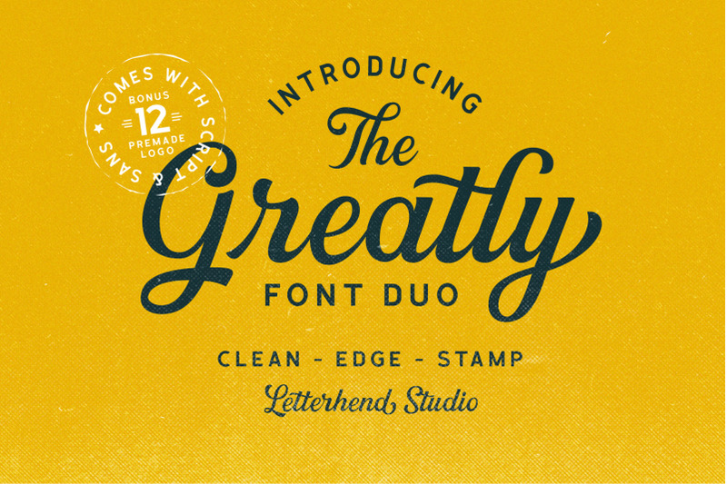 greatly-font-duo-logo-templates