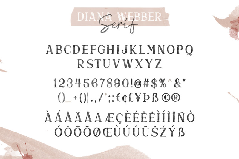 Diana Webber Svg Font Duo By Letterhend Thehungryjpeg Com