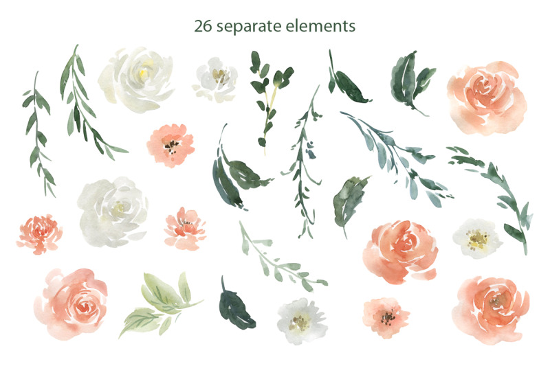pink-coral-amp-white-watercolor-flowers-png-clipart