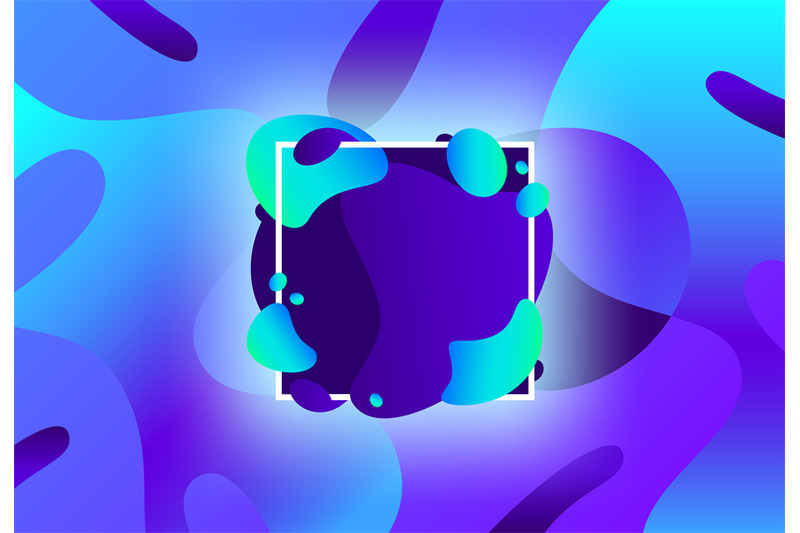 liquid-shape-frame-fluid-colorful-blue-and-cyan-shapes-modern-abstrac