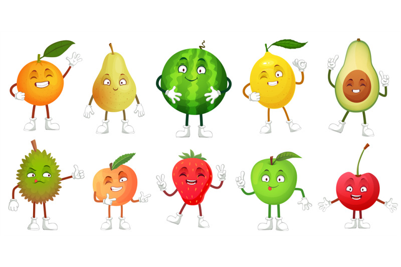 cartoon-fruit-character-happy-fruits-mascot-funny-durian-smiling-app