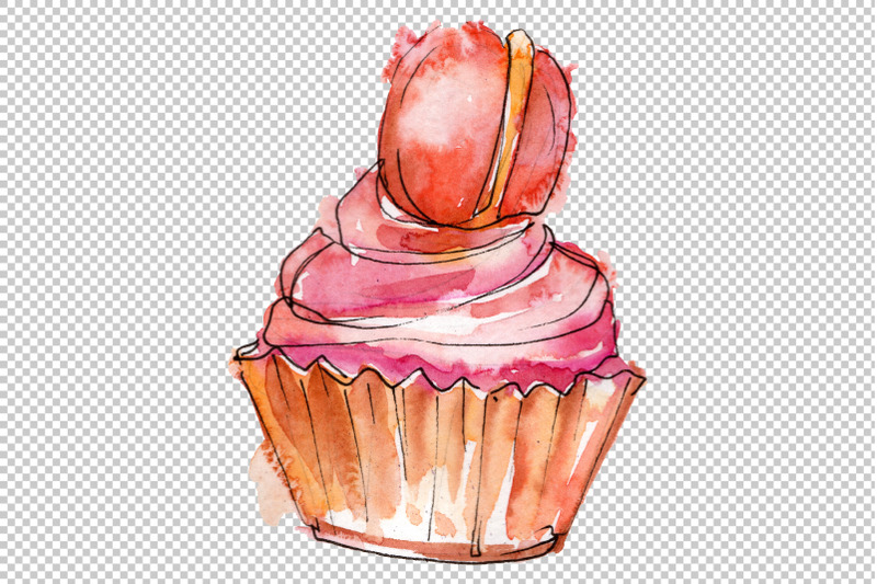 dessert-friday-watercolor-png