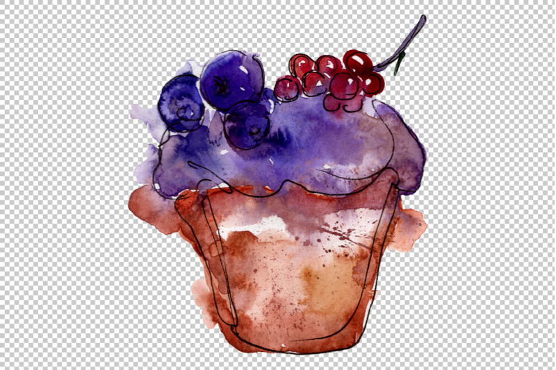 dessert-friday-watercolor-png