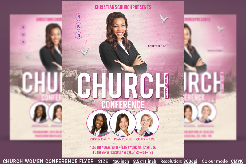 church-women-conference-flyer-poster