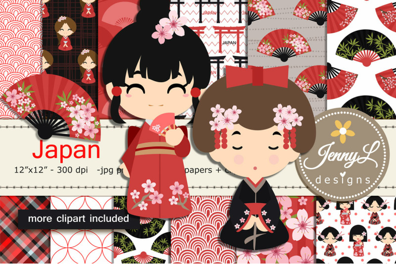 japan-digital-papers-and-clipart