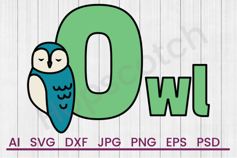o-for-owl-svg-file-dxf-file