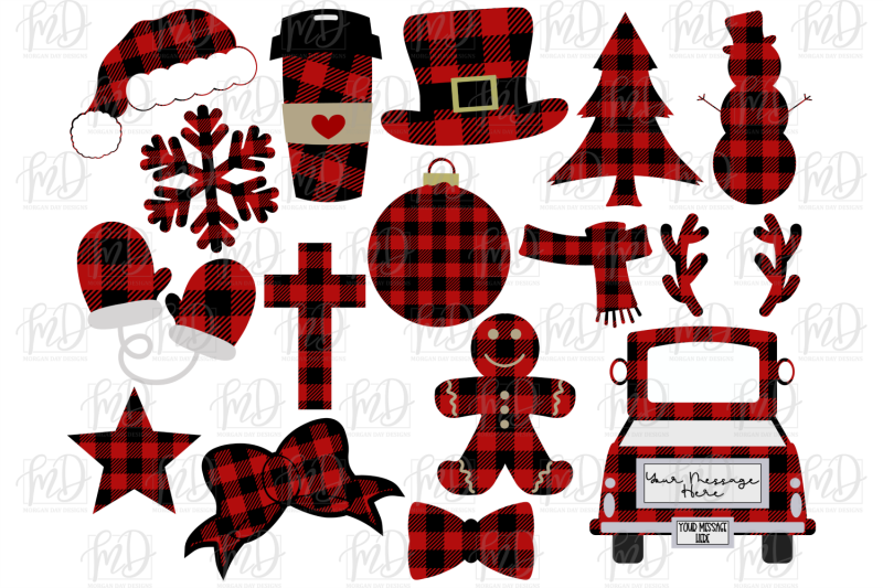 Download Buffalo Plaid Christmas SVG Bundle By Morgan Day Designs ...